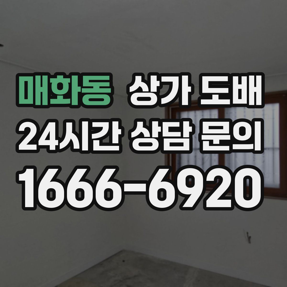 매화동 상가 도배