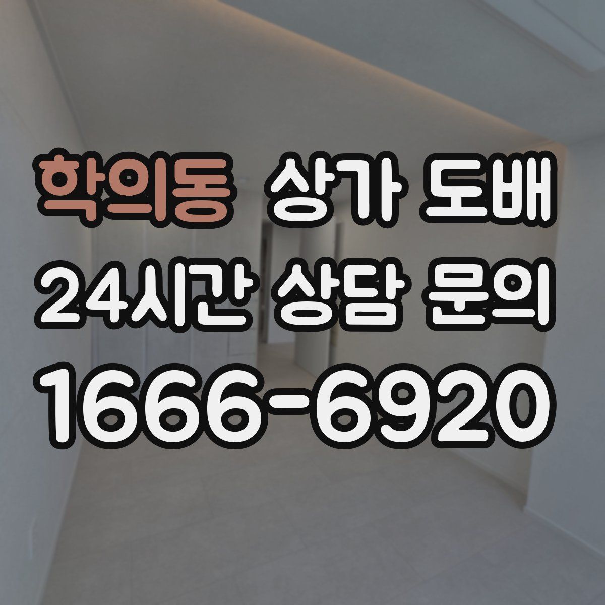 학의동 상가 도배