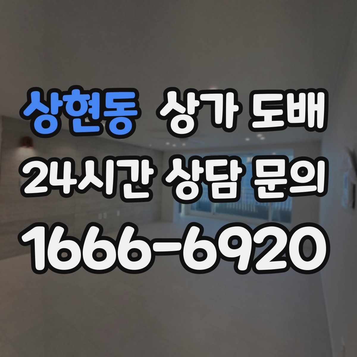 상현동 상가 도배