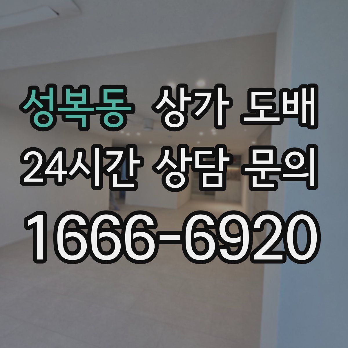 성복동 상가 도배