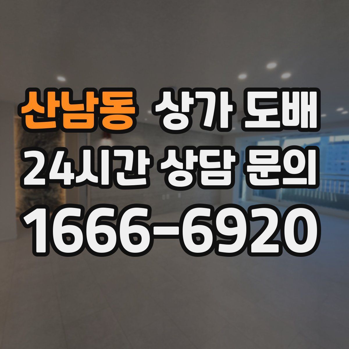 산남동 상가 도배