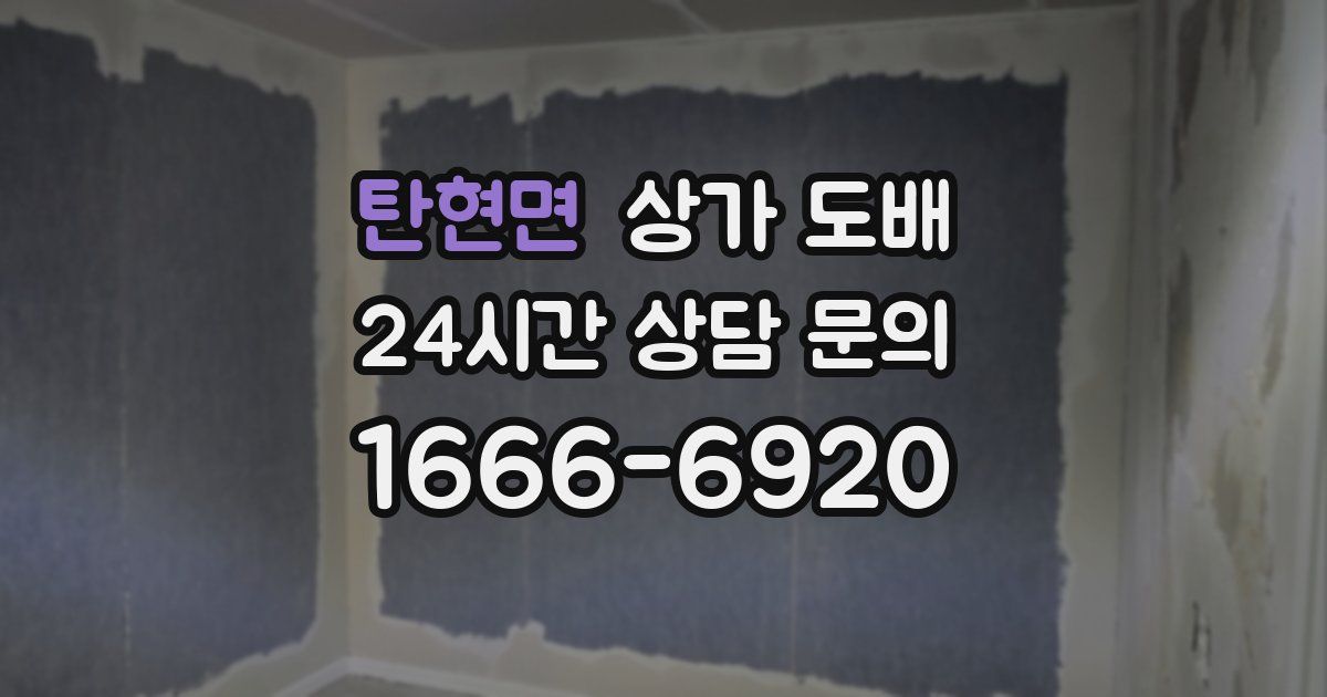탄현면 상가 도배