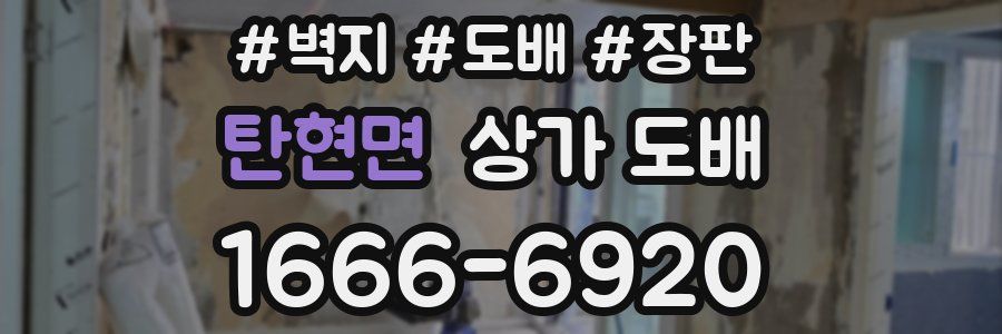 탄현면 상가 도배