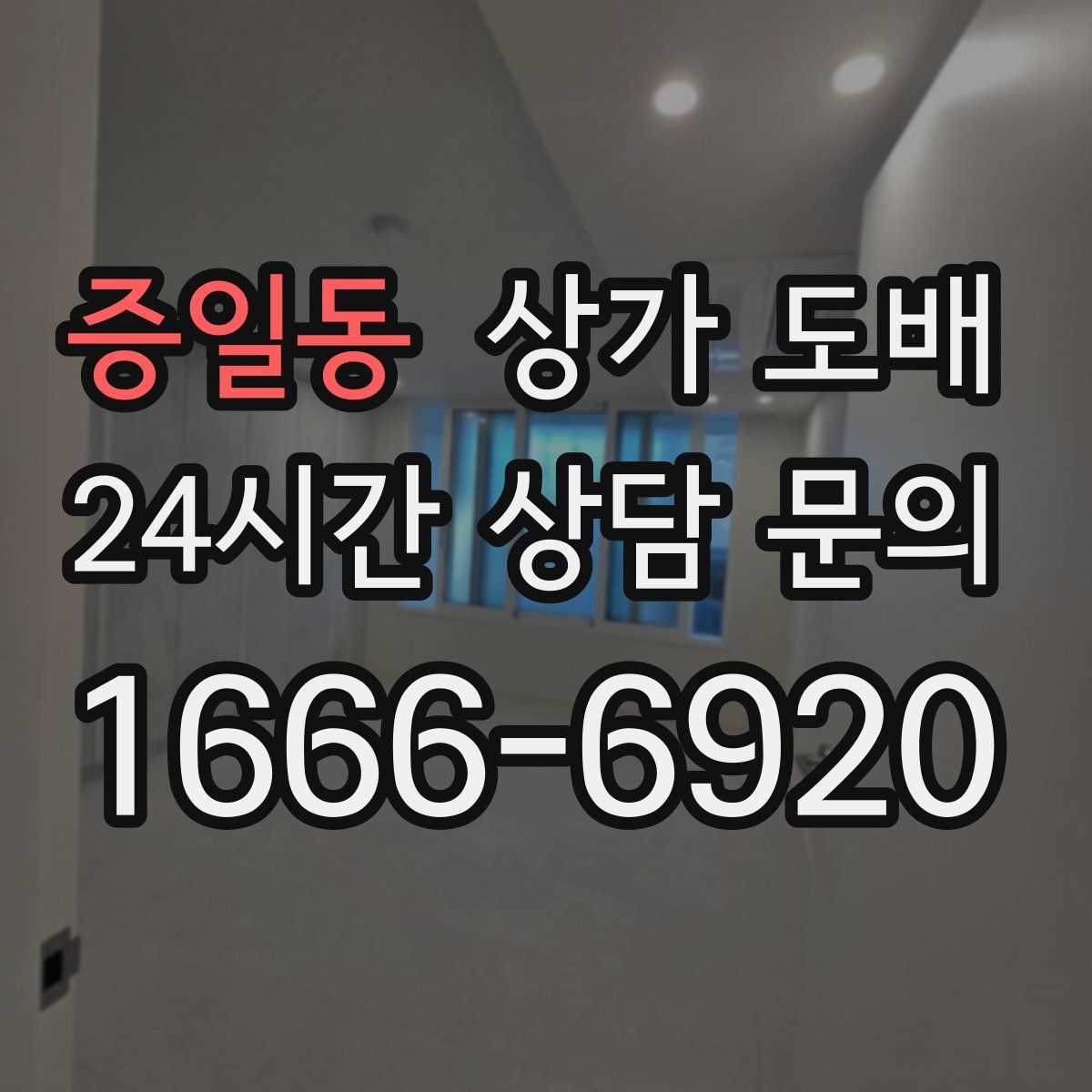 증일동 상가 도배