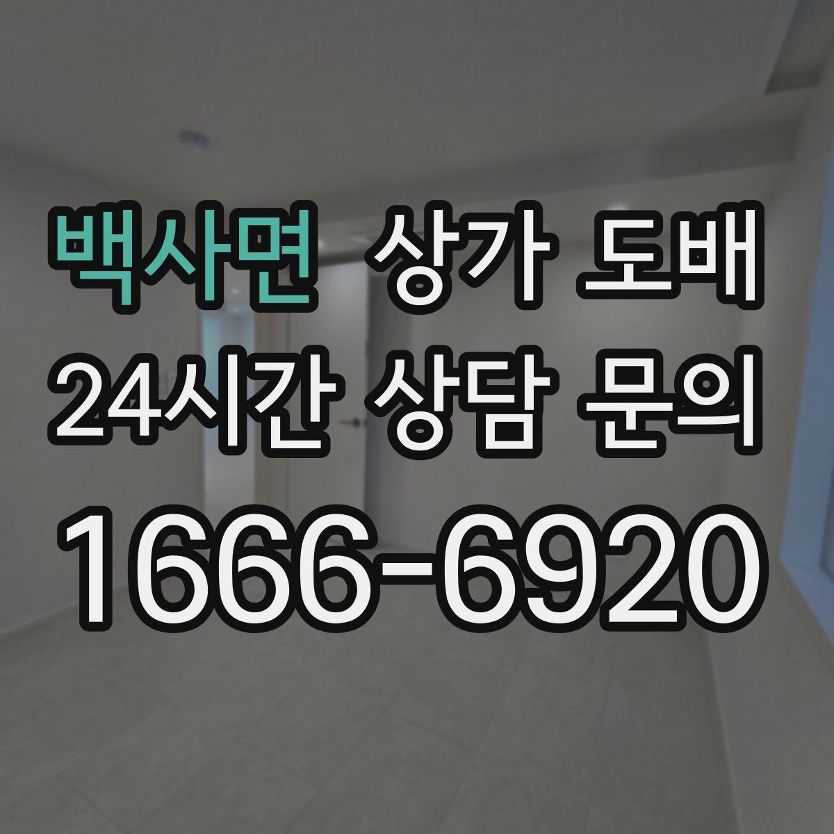 백사면 상가 도배