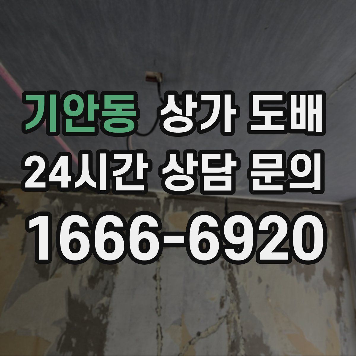 기안동 상가 도배