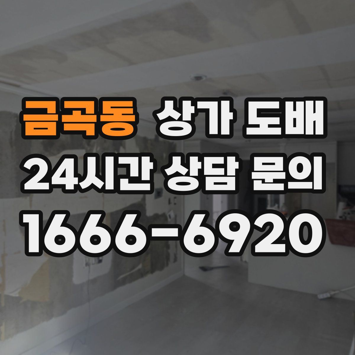 금곡동 상가 도배