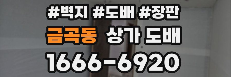 금곡동 상가 도배