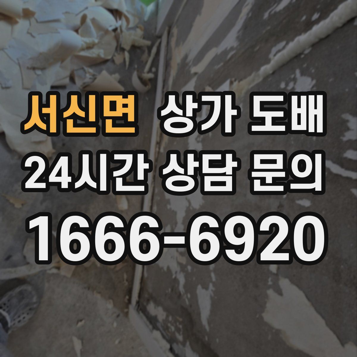 서신면 상가 도배