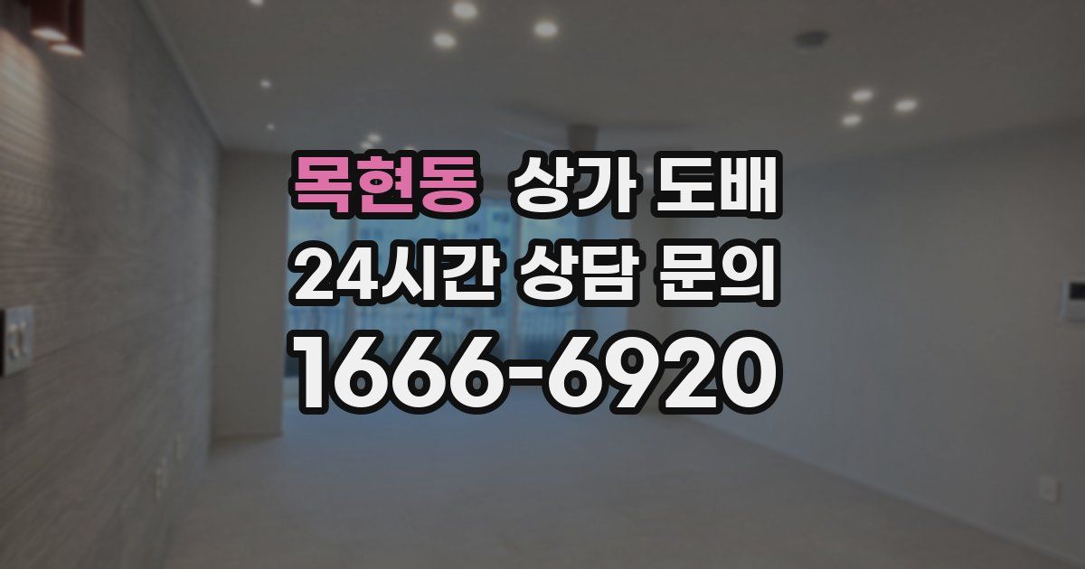 목현동 상가 도배