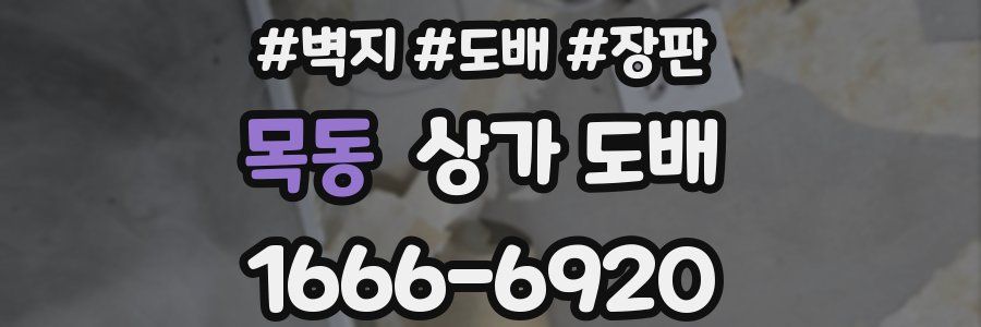 목동 상가 도배