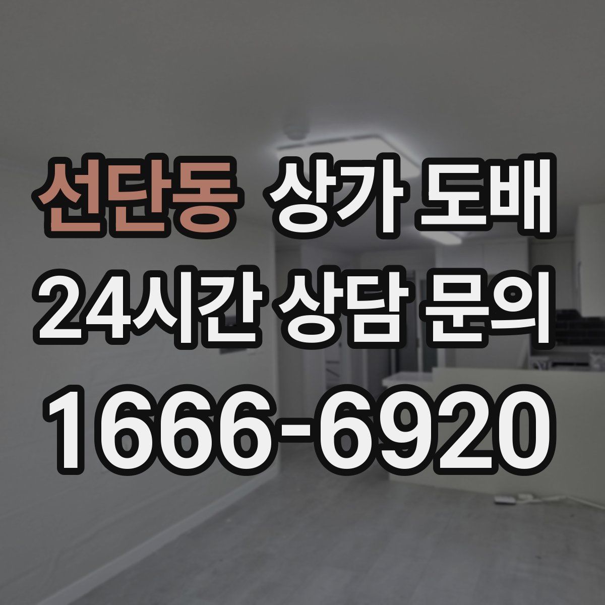 선단동 상가 도배