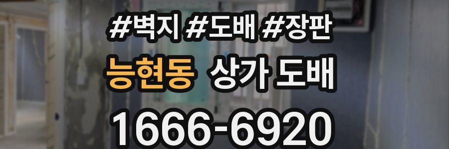능현동 상가 도배