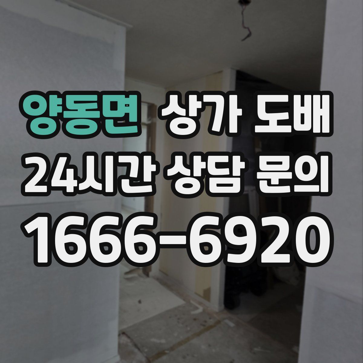 양동면 상가 도배
