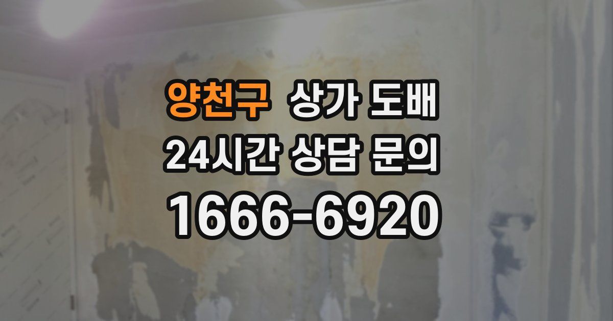 양천구 상가 도배