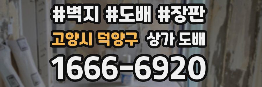 고양시 덕양구 상가 도배