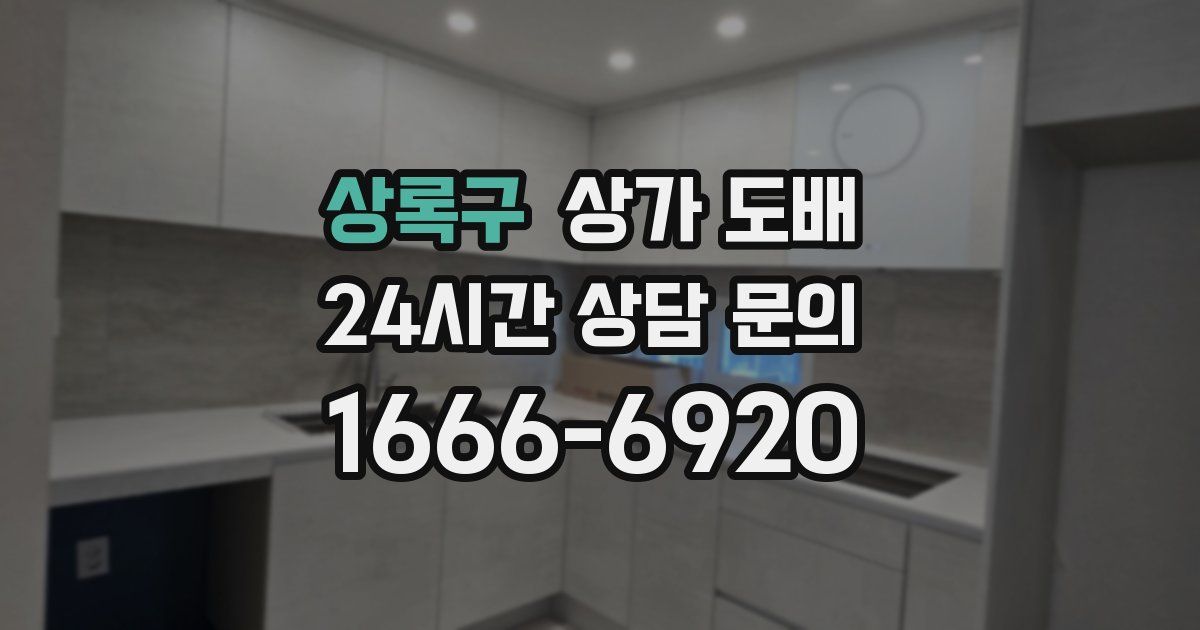 상록구 상가 도배