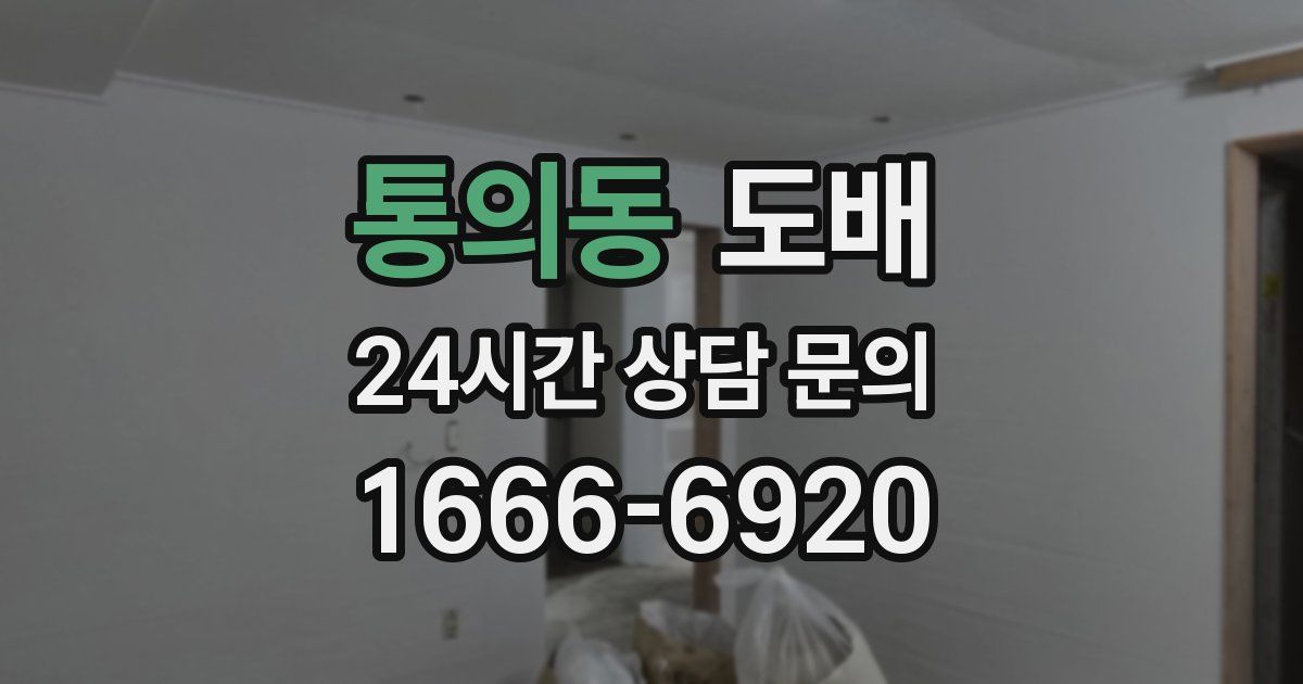 통의동 도배