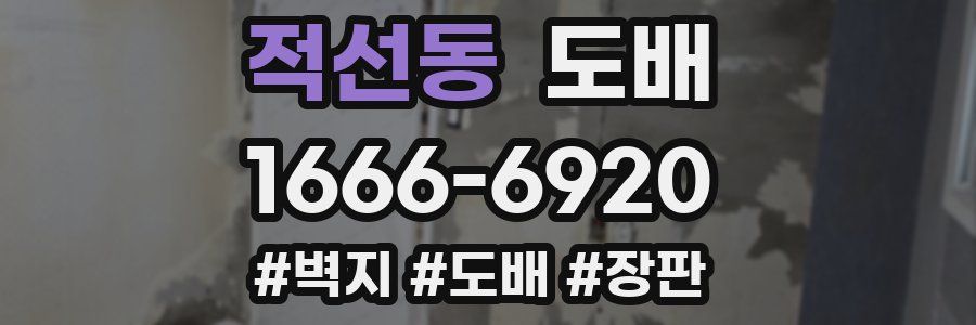 적선동 도배