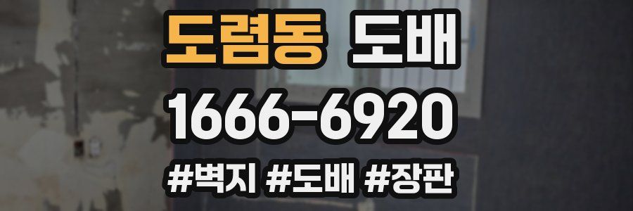 도렴동 도배