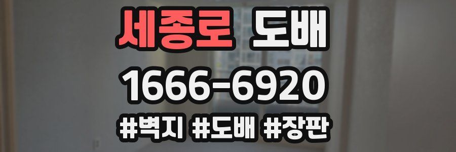 세종로 도배