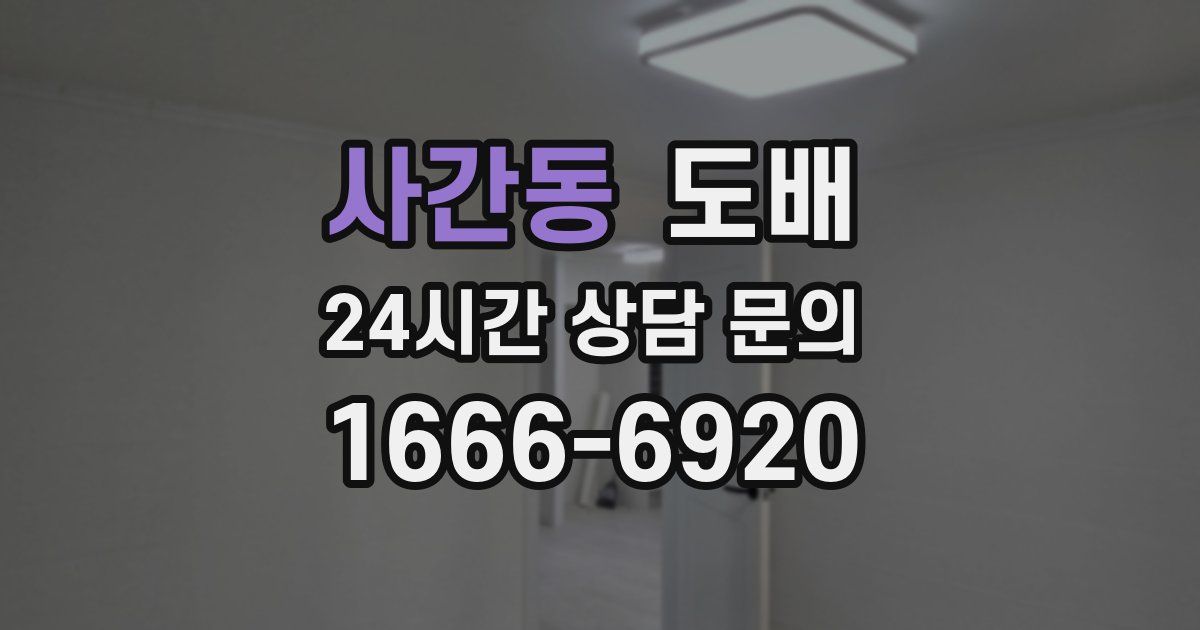 사간동 도배