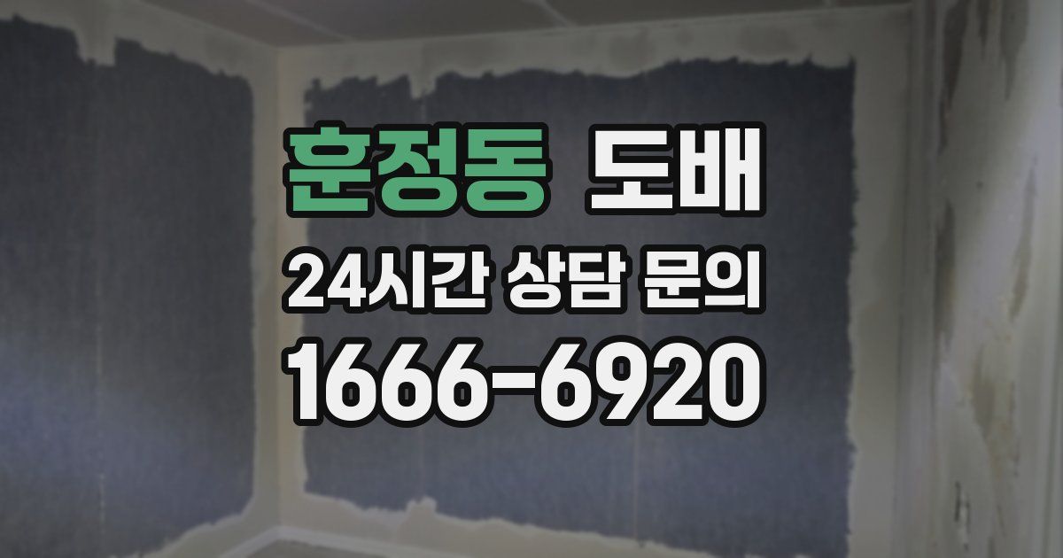 훈정동 도배