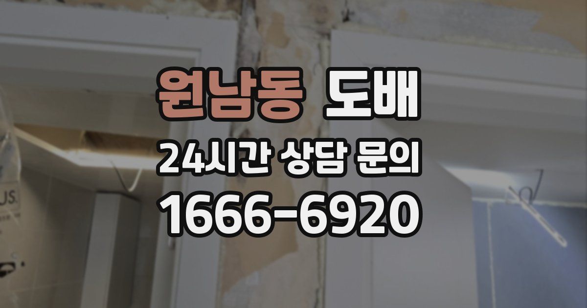원남동 도배