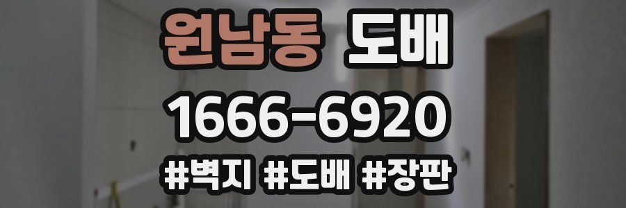 원남동 도배