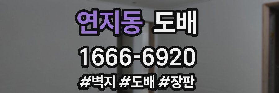 연지동 도배