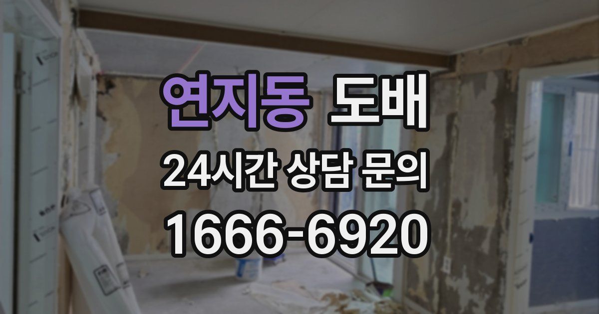 연지동 도배