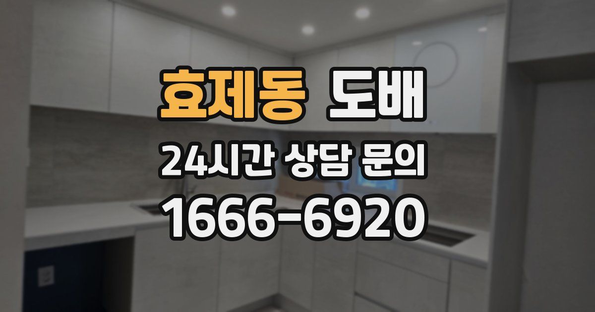 효제동 도배