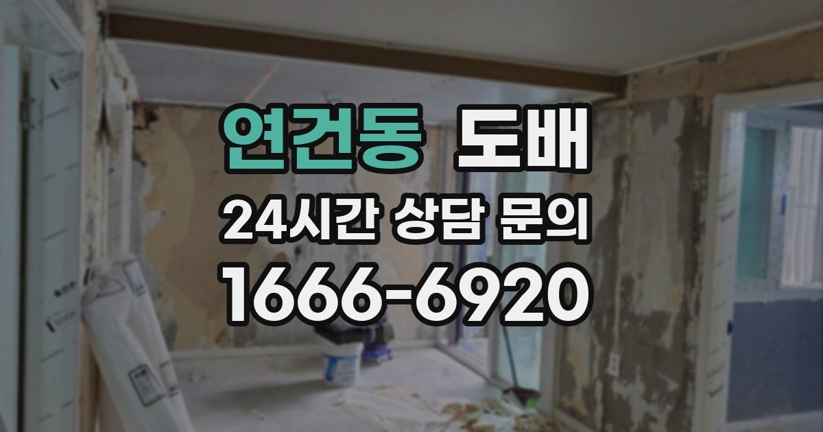 연건동 도배
