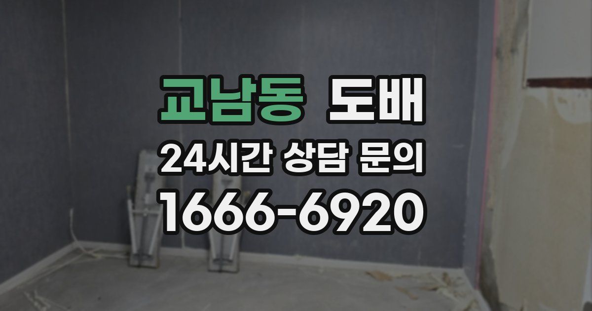 교남동 도배