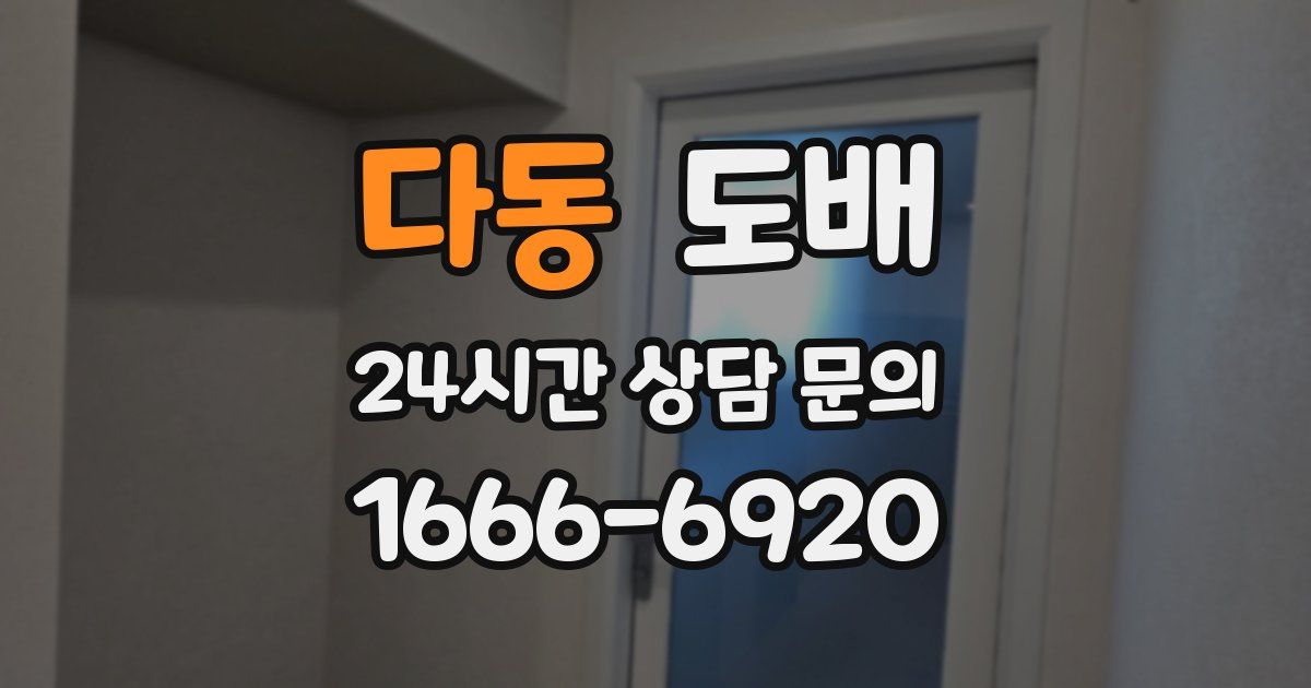 다동 도배