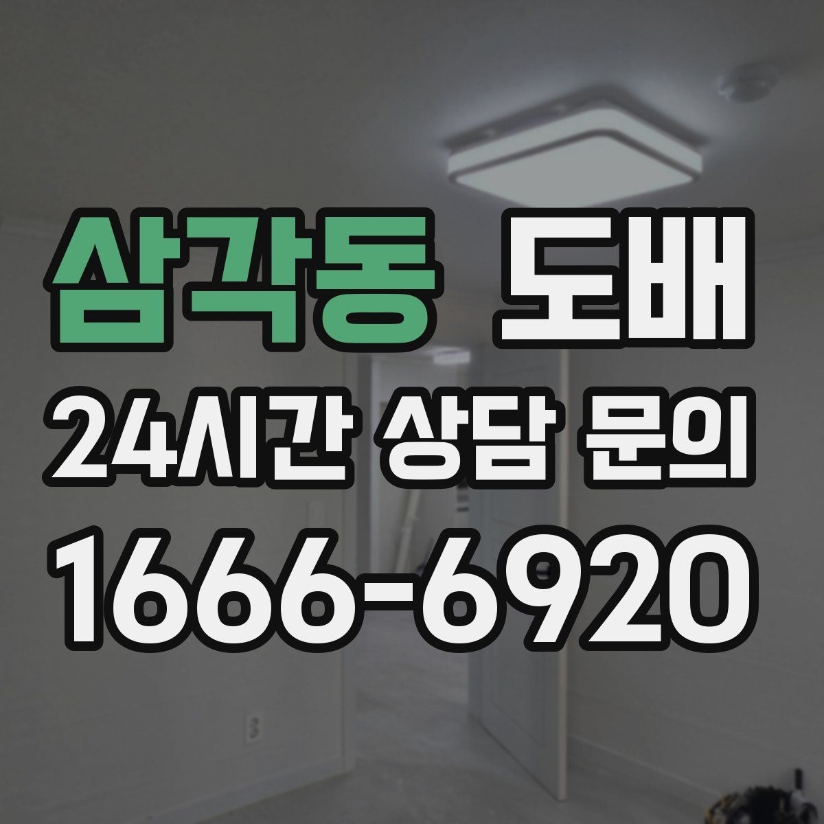 삼각동 도배
