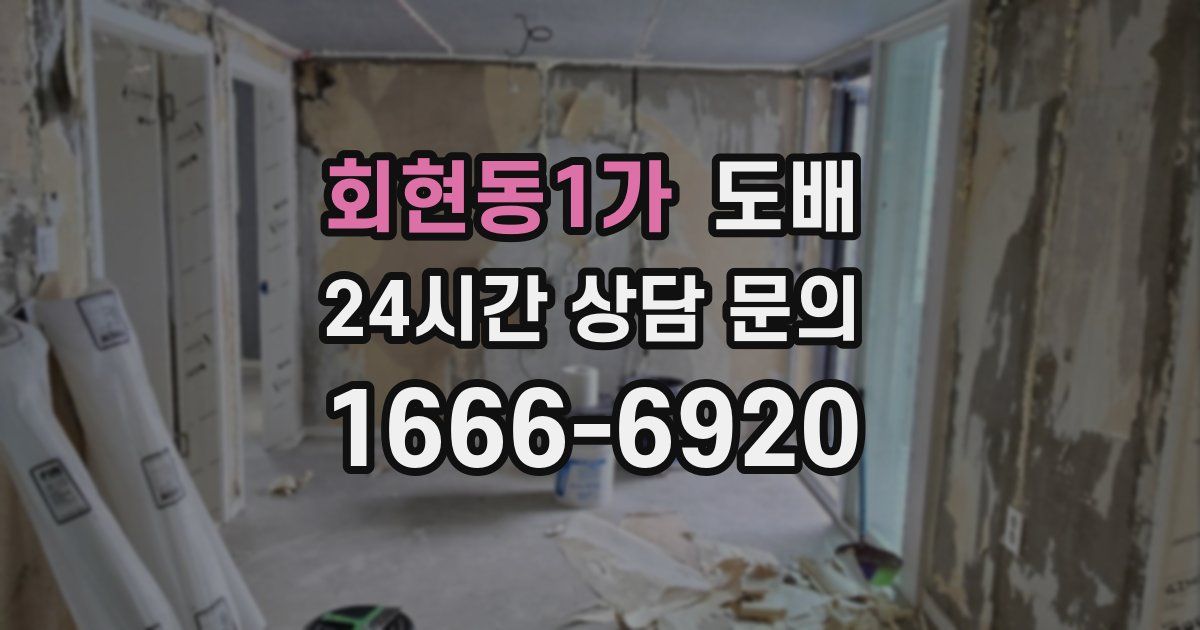 회현동1가 도배