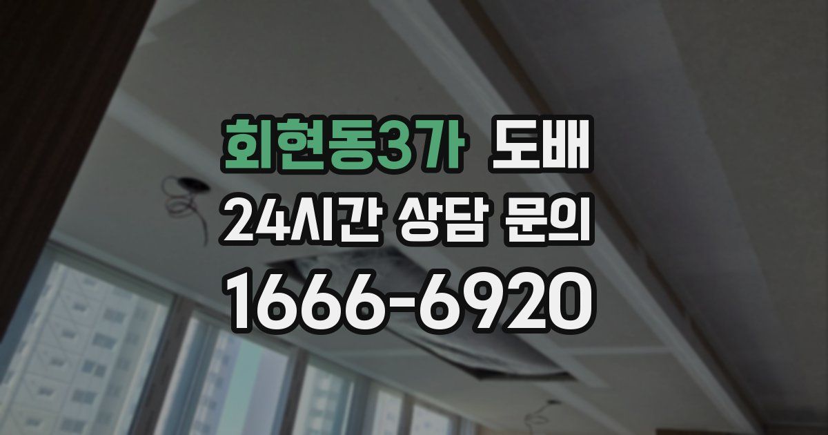 회현동3가 도배