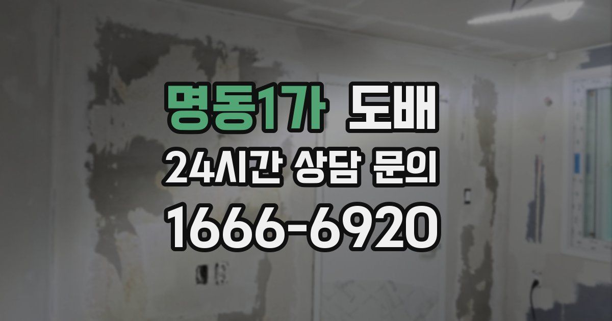 명동1가 도배
