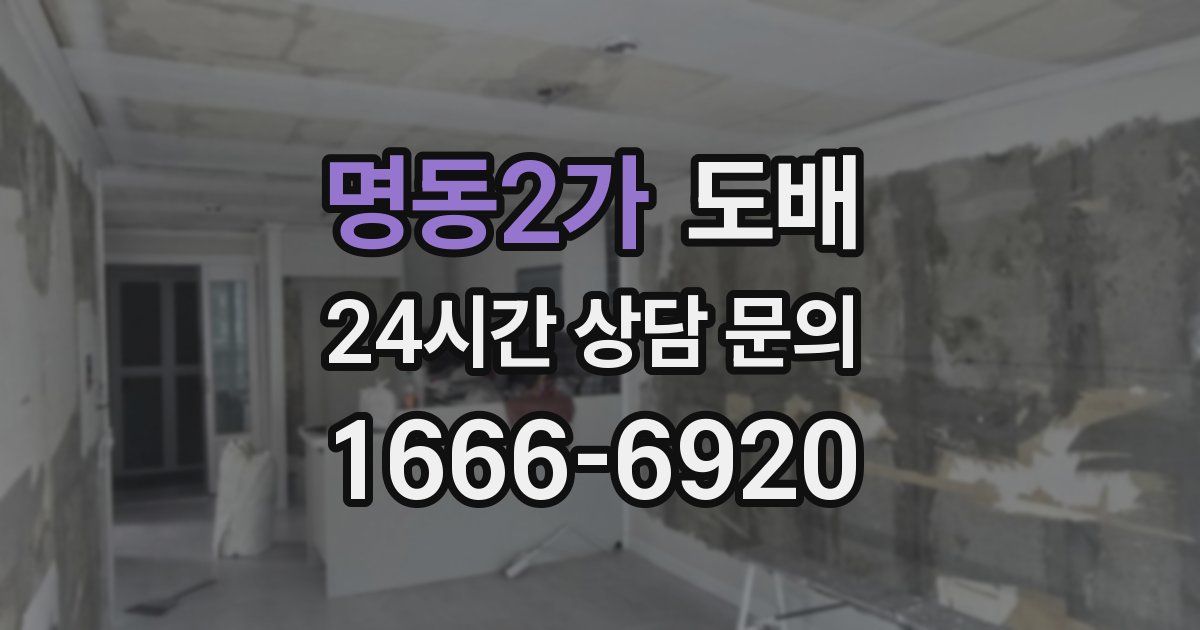 명동2가 도배
