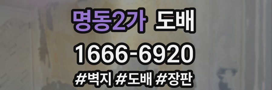 명동2가 도배