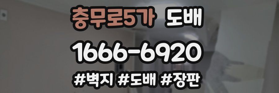 충무로5가 도배