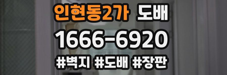 인현동2가 도배