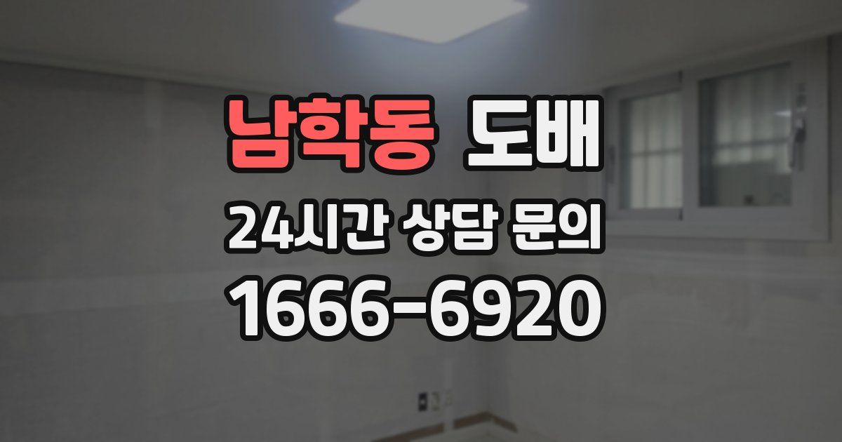 남학동 도배