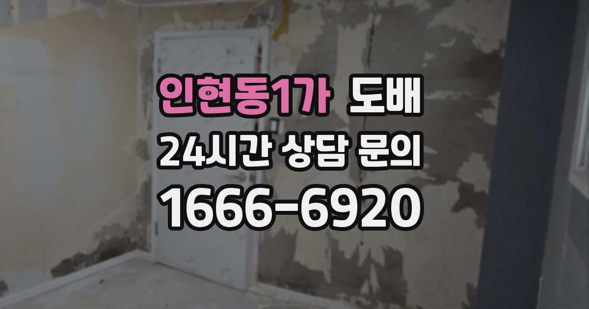인현동1가 도배