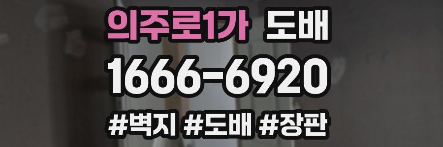 의주로1가 도배