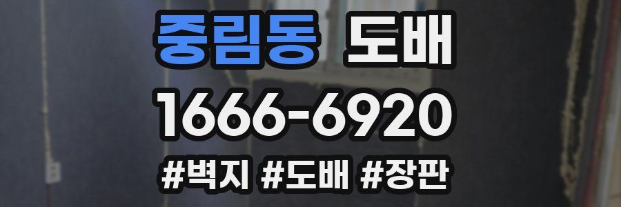 중림동 도배