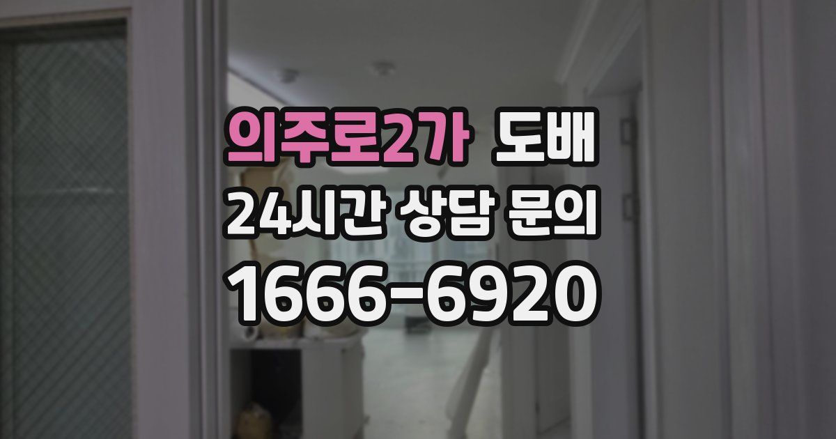의주로2가 도배