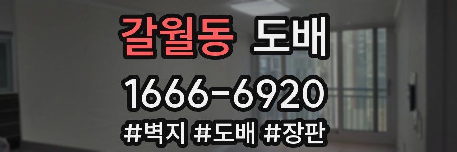 갈월동 도배