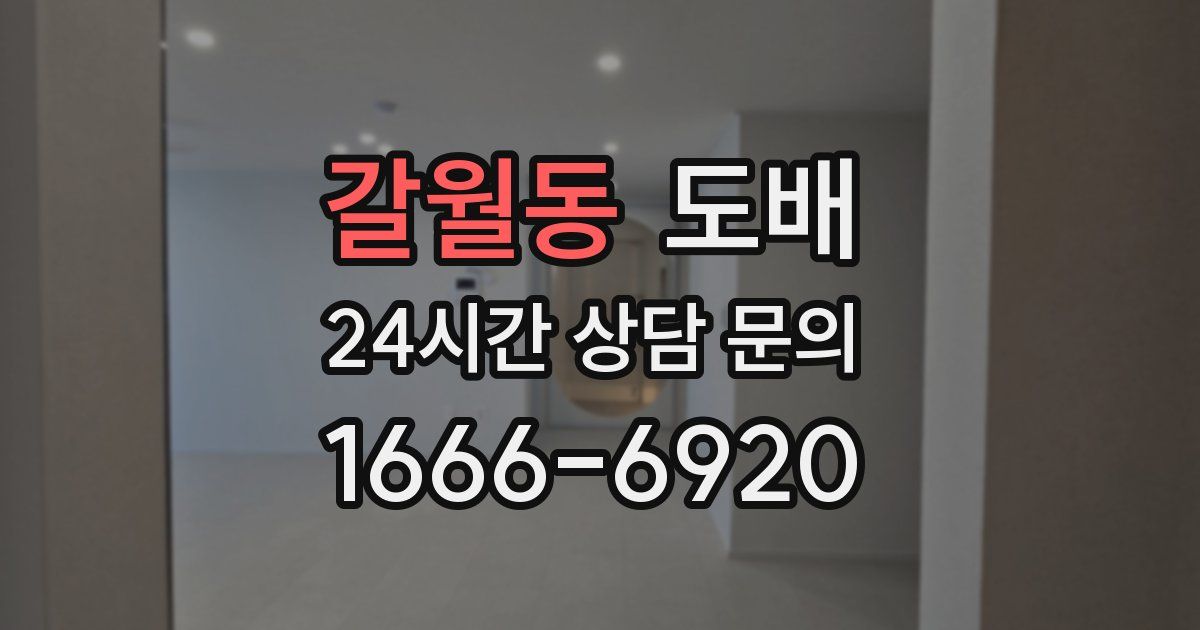 갈월동 도배